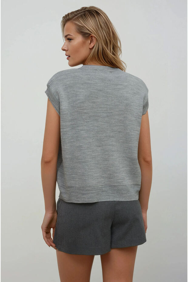 Bisiklet Yaka Triko Süveter - 4