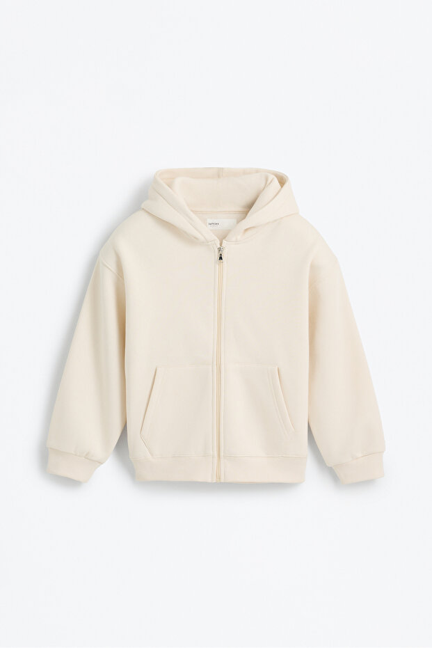 Dziecięca pluszowa kurtka z kapturem - 1