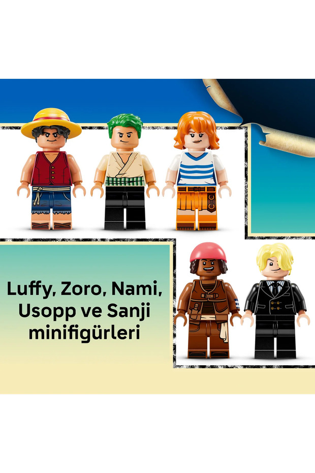 ® ONE PIECE Going Merry Korsan Gemisi 75639 – 10+ Yaş için Anime Oyuncak Yapım Seti (1376 Parça) - 8