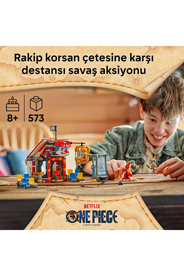 ® ONE PIECE Palyaço Buggy'nin Sirk Çadırı 75637 – 8 Yaş ve Üzeri için Oyuncak Seti (573 Parça) - 5