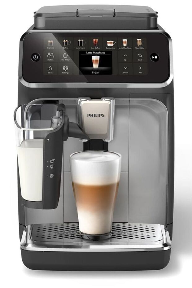 4400 Serisi LatteGo Tam Otomatik Espresso Makinesi, 12 Sıcak ve Soğuk İçecek, QuickStart, EP4446/70 - 1