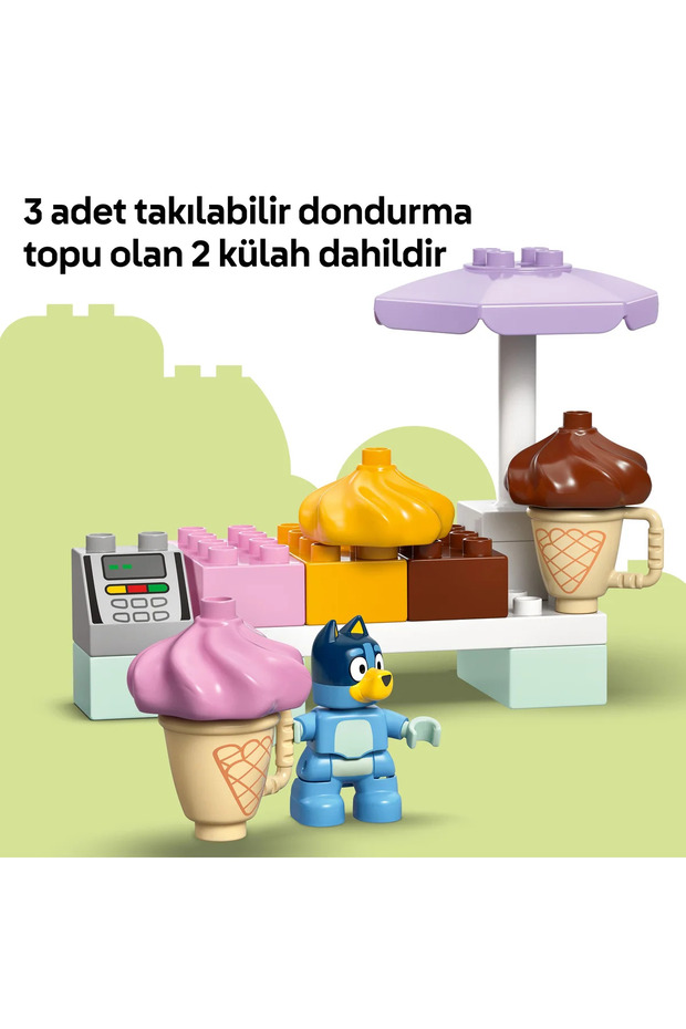 ® DUPLO® Bluey: Bluey ile Dondurma Gezisi 10458 - 2+ Araç İçeren Oyuncak Yapım Seti (22P) - 8