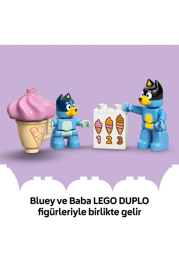 ® DUPLO® Bluey: Bluey ile Dondurma Gezisi 10458 - 2+ Araç İçeren Oyuncak Yapım Seti (22P) - 9