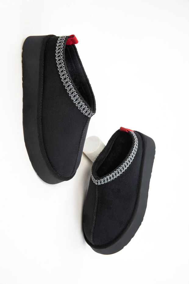 Siyah Süet Kadın Bot & Bootie 19762 - 6