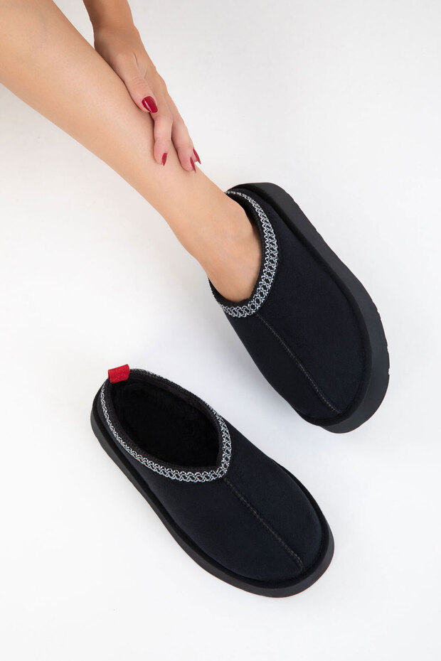 Siyah Süet Kadın Bot & Bootie 19762 - 7