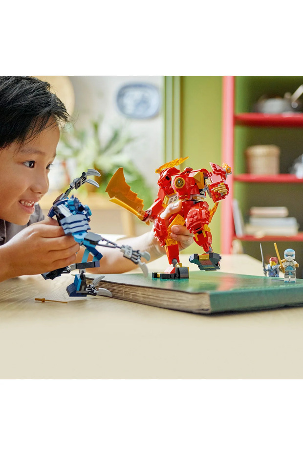 ® NINJAGO® Kai’nin Ateş Elementi Robotu 71808 - 7+ Çocuklar için Yaratıcı Oyuncak Yapım Seti (322P) - 9