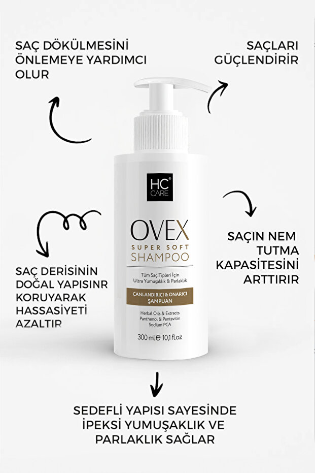 HC Ovex Super Soft Şampuan - 300 ml. - 3