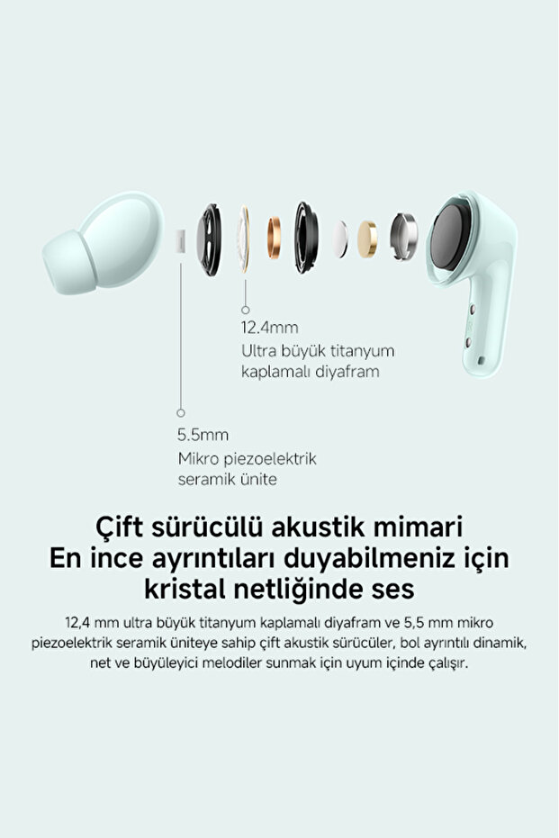 Redmi Buds 6 - Siyah Kulakiçi Kulaklık TWS (Xiaomi Türkiye Garantili) - 5