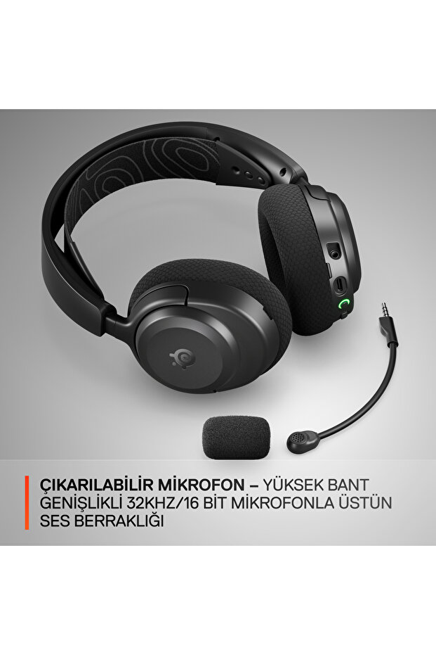 Arctis Nova 3P Wireless PC, PS, Mobil Uyumlu Kablosuz Gaming Kulaklık - Siyah SSH61686 - 11