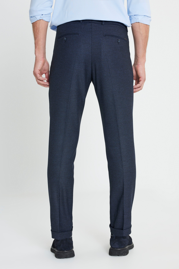 Altınyıldız Classics Lastikli Bel Slim Fit Lacivert Erkek Pantolon ACE012510152_PANTOLON KLASIK YAN - 6