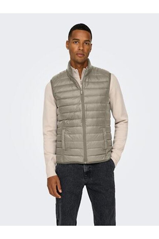 MALE WOVEN VEST - PADDED