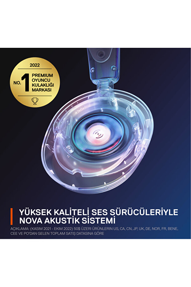 Arctis Nova 1P - Playstation Oyun Kulaklığı - Siyah - 12