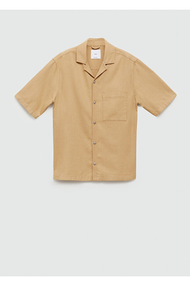 Erdfarbenes Herrenhemd 77060599 - 1