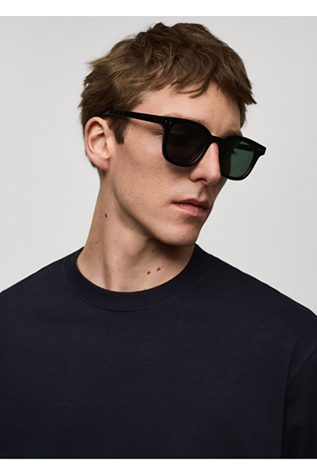 %100 pamuklu rahat kesim basic tişört - 4