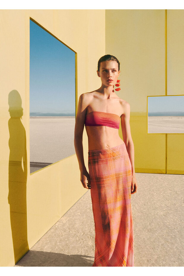 Desenli uzun etek - 6