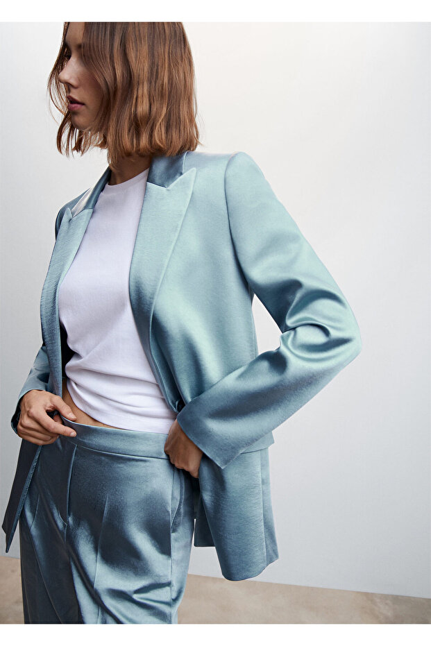 Beli Lastikli Saten Pantolon - 3