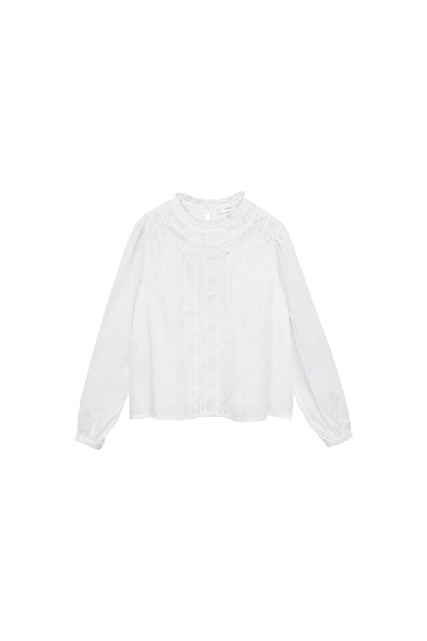 Weiße Mädchenbluse 77094764 - 2