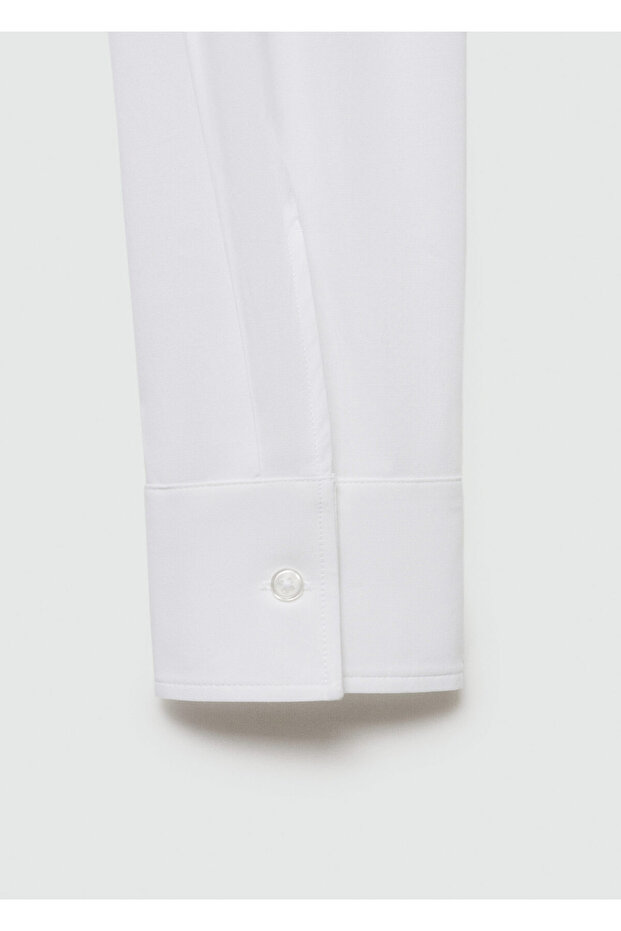 Beyaz Kadın Gömlek 77092004 - 9