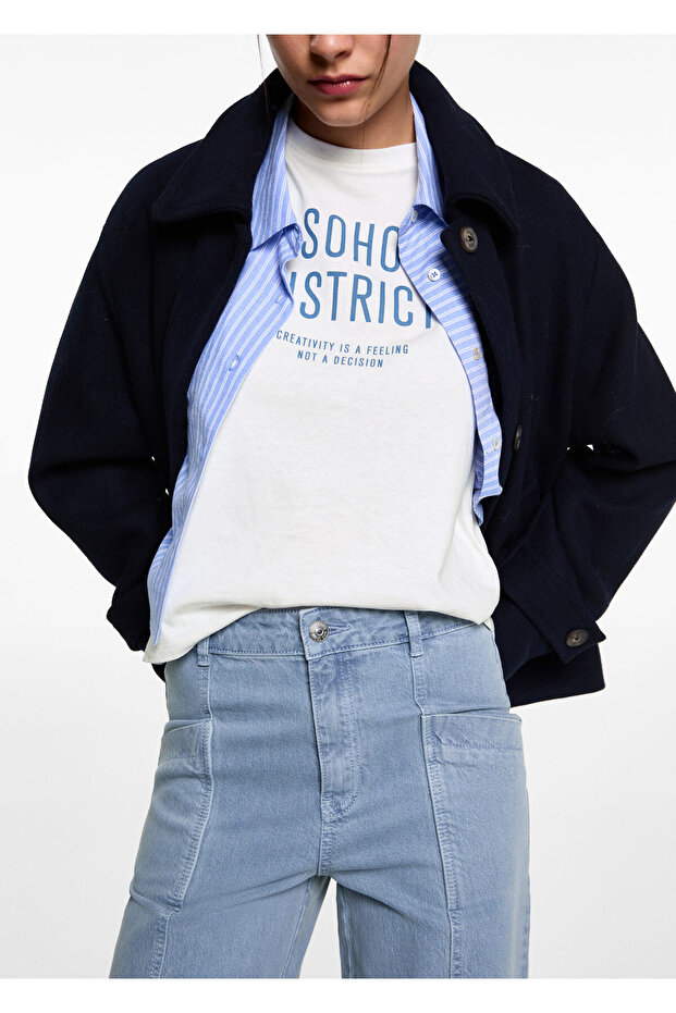 Blaue Mädchenjeans 77077672 - 4