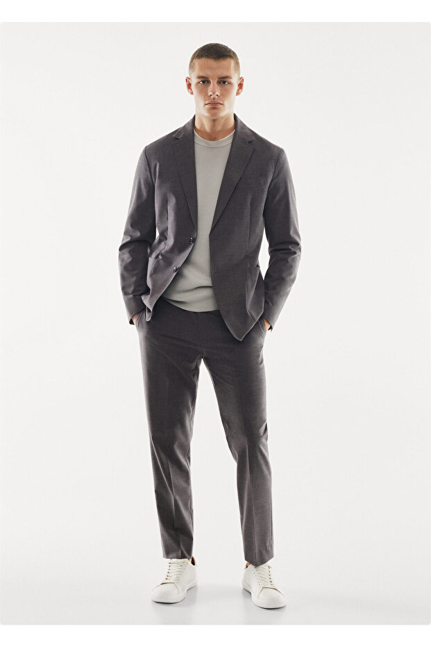 Gray Men's Blazer Jacket47084381 - 10
