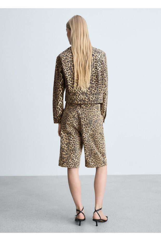 Leopar Desenli Ceket 77096752 - 8