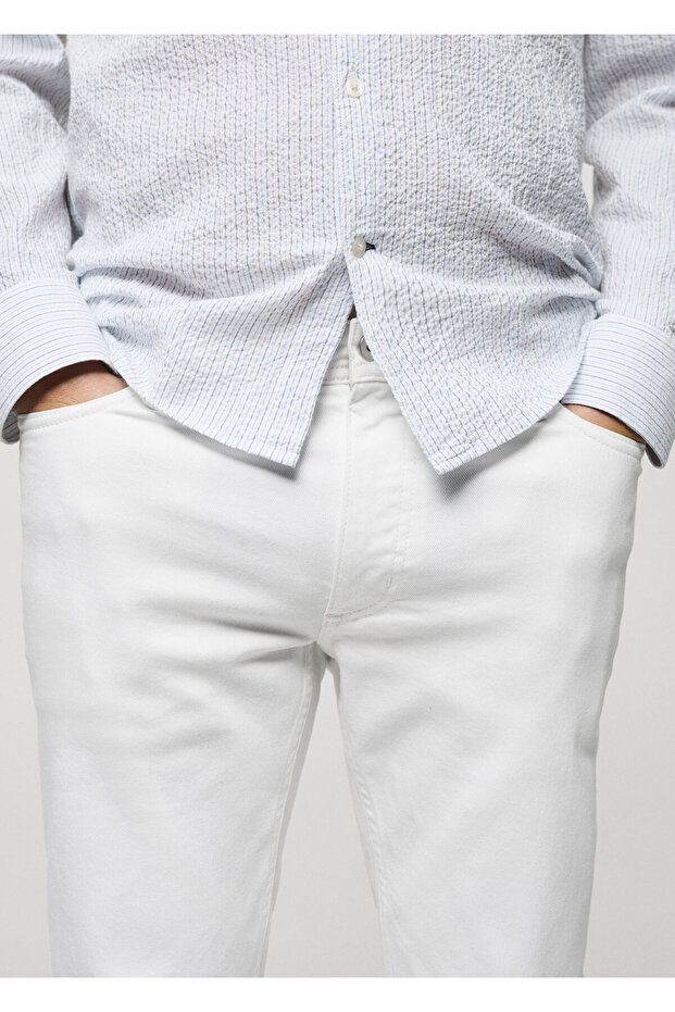 Beyaz Erkek Jeans 77110597 - 4