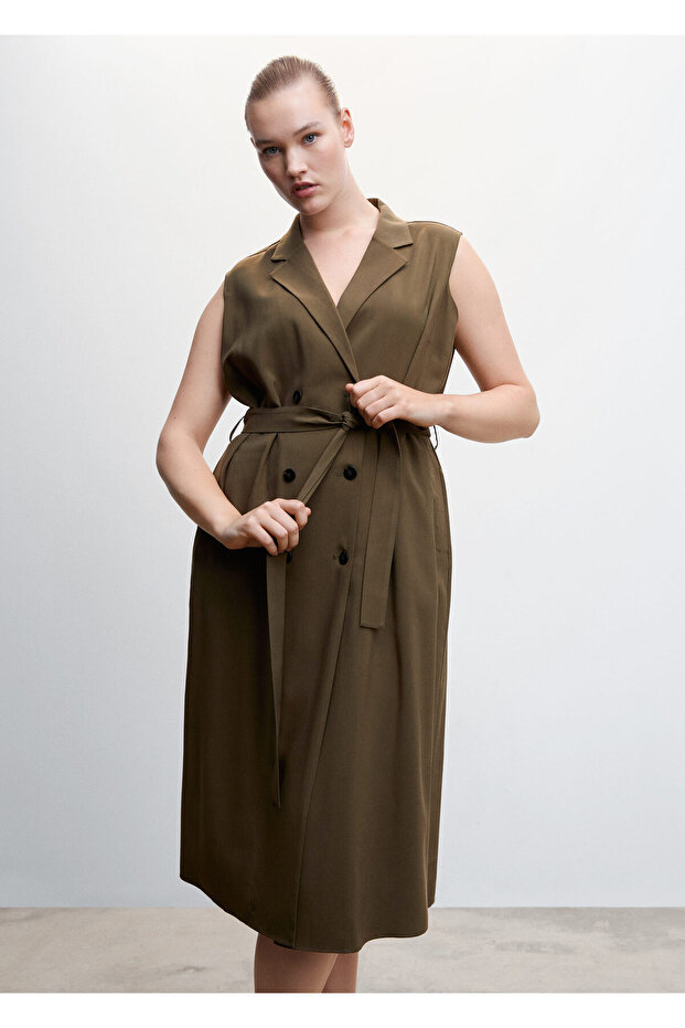 Haki Kadın Elbise 47095652 - 6