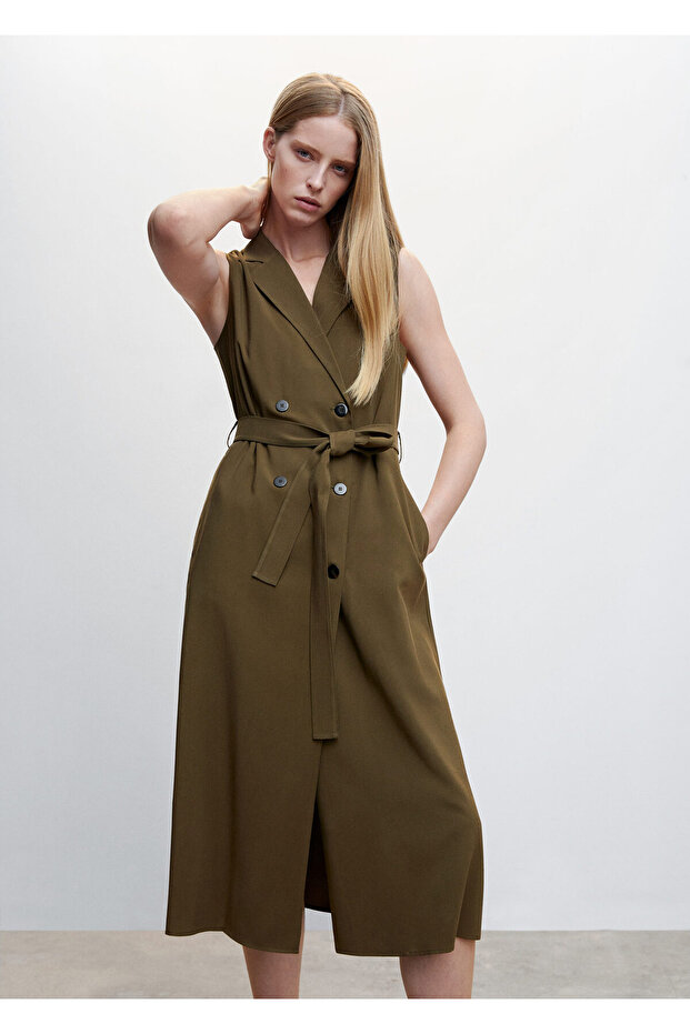 Haki Kadın Elbise 47095652 - 11