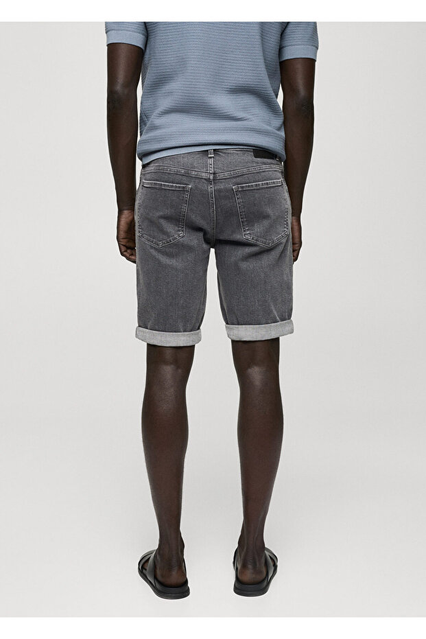 Gri Denim Erkek Şort & Bermuda 77040577 - 7