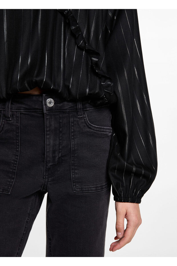 Schwarze Mädchenbluse 77026002 - 5