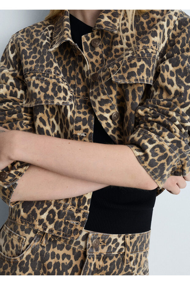 Leopar Desenli Ceket 77096752 - 10