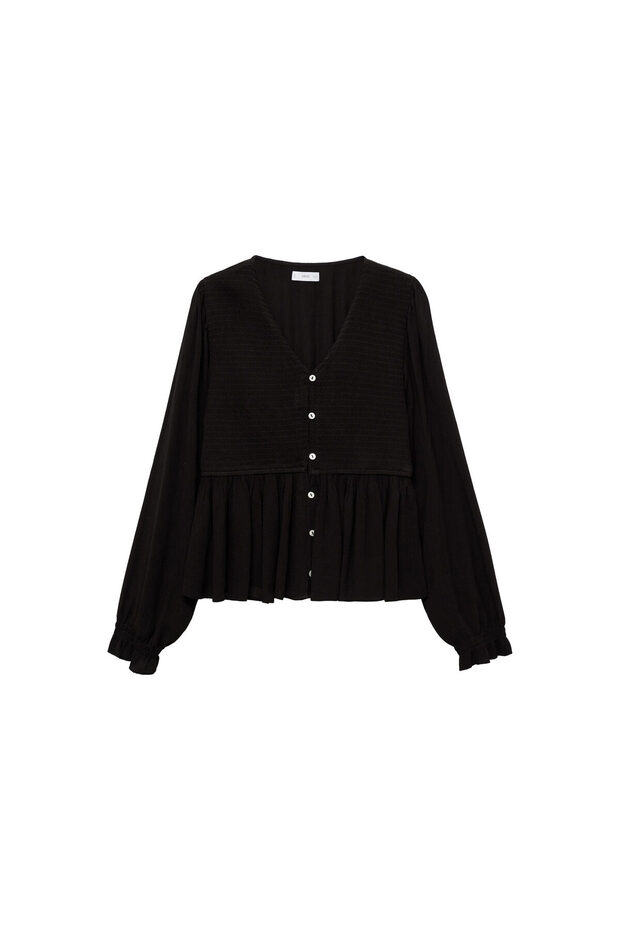 Schwarze Mädchenbluse 77047672 - 2