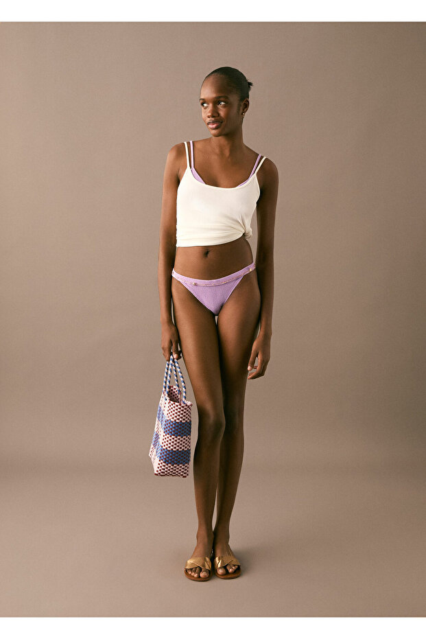 Hellfliederfarbenes Mädchen-Bikini-Set 87005765 - 5