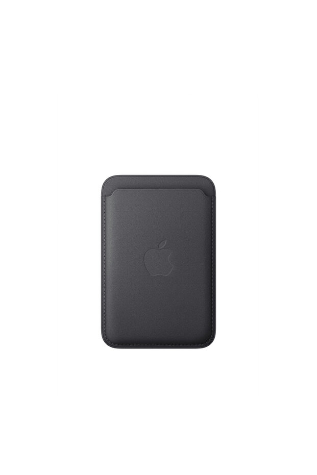 iPhone için MagSafe özellikli Mikro Dokuma Cüzdan - Siyah - 1