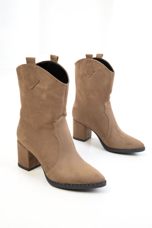 Vizon Süet Kadın Bot & Bootie 15615 - 5