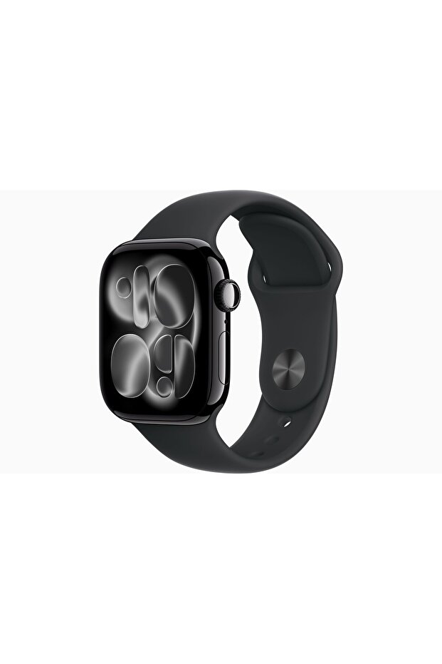 Watch Series 11 GPS, 46 mm Simsiyah Alüminyum Kasa ve Siyah Spor Kordon - S/M - 1