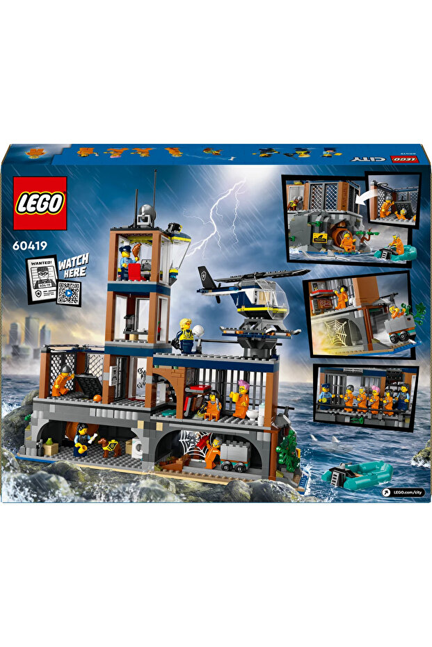 ® City Polis Hapishane Adası 60419 - 7+ Çocuklar için Yaratıcı Oyuncak Yapım Seti (980P) - 5