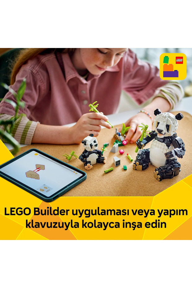 ® Creator 3’ü 1 Arada Vahşi Hayvanlar: Panda Ailesi 31165 - 8+ Yaratıcı Oyuncak Yapım Seti (626P) - 10