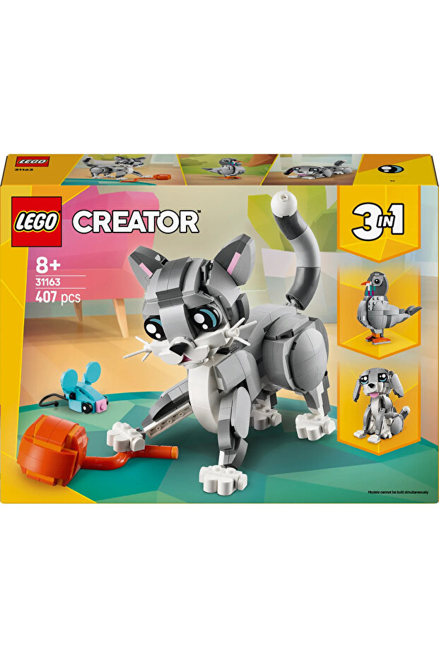 ® Creator 3’ü 1 Arada Oyunbaz Kedi 31163 - 8+ Çocuklar için Oyuncak Yapım Seti (407 Parça) - 4