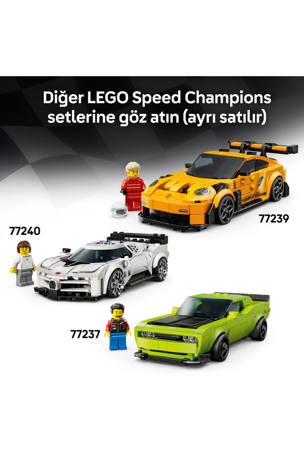 ® Speed Champions Lamborghini Revuelto ve Huracán STO 77238 – 10+ Yaş Araba Yapım Seti (607 pr) - 11