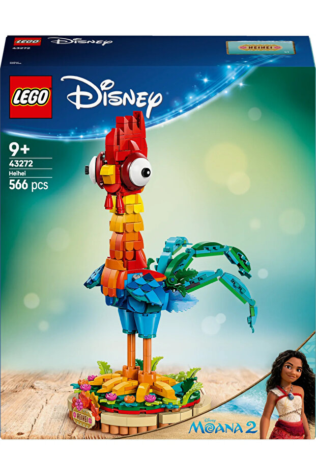 ® ǀ Disney Moana 2 Heihei 43272 - 9+ Çocuklar için İnşa Edilebilen Hayvan Modeli Yapım Seti (566 P) - 4