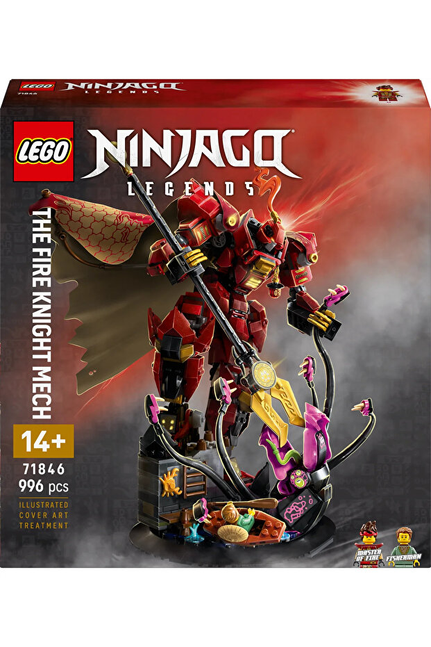 ® NINJAGO® Ateş Şövalyesi Robotu 71846 - 14+ Çocuklar için Yaratıcı Oyuncak Yapım Seti (996P) - 4