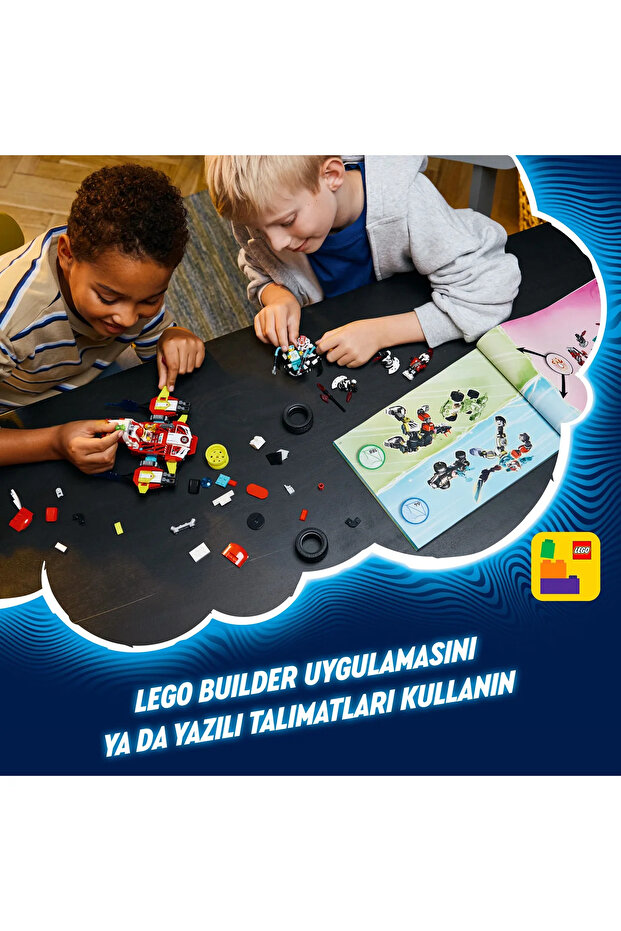 ® DREAMZzz™ Cooper’ın Kaplan Robotu ve Zero’nun Hot Rod Arabası 71497- 9+ Oyuncak Yapım Seti (1006P) - 10