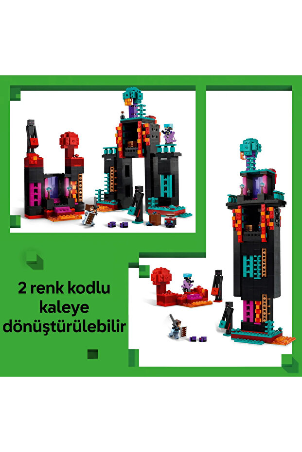 ® Minecraft® Enderman Kulesi 21279 - 9+ Çocuklar için Yaratıcı Oyuncak Yapım Seti (867P) - 7