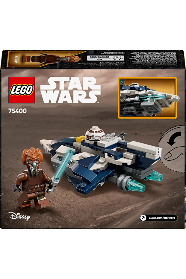 ® Star Wars: Klon SavaşlarıPlo Koon'un Jedi Starfighter™ Mikro Savaşçısı 75400 - 6+ Oyuncak Seti - 4