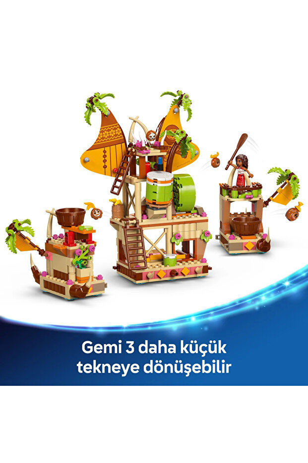 ® ǀ Disney Moana 2 Kakamora Gemisi 43258 - 7+ Çocuklar için Oyuncak Yapım Seti (572P) - 8