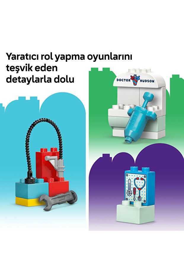 ® DUPLO®│Disney vePixar Arabalar McQueen’in Doc’un Garajını Ziyareti 10456 - 2+ Oyuncak Seti (35P) - 9