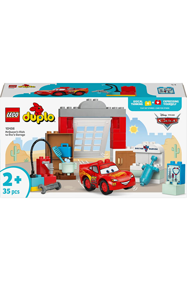 ® DUPLO®│Disney vePixar Arabalar McQueen’in Doc’un Garajını Ziyareti 10456 - 2+ Oyuncak Seti (35P) - 4