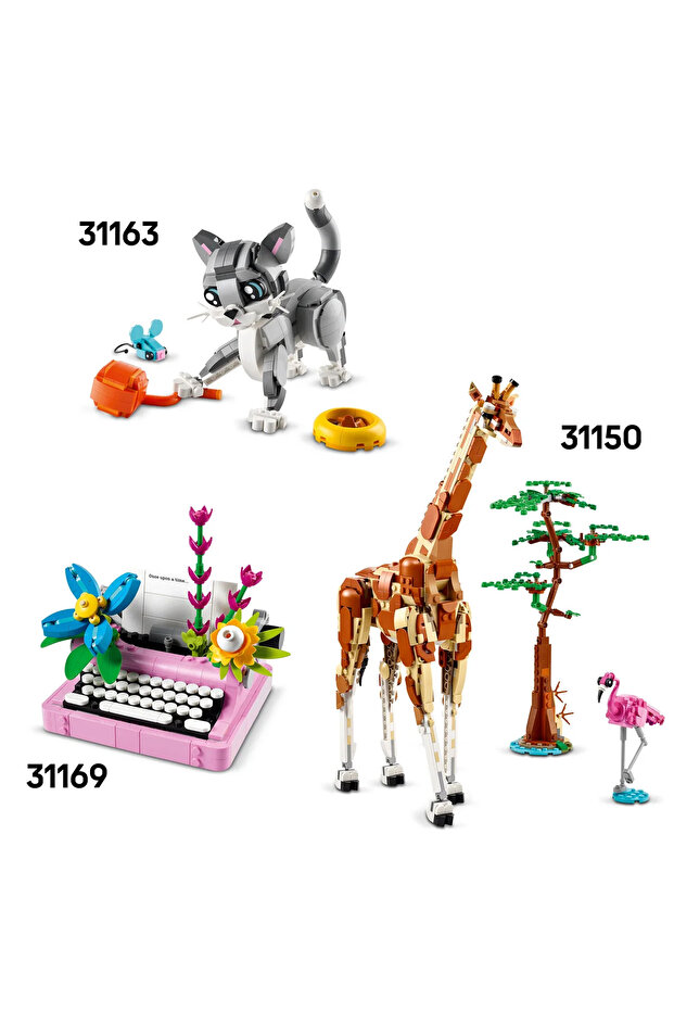 ® Creator 3’ü 1 Arada Vahşi Hayvanlar: Panda Ailesi 31165 - 8+ Yaratıcı Oyuncak Yapım Seti (626P) - 11
