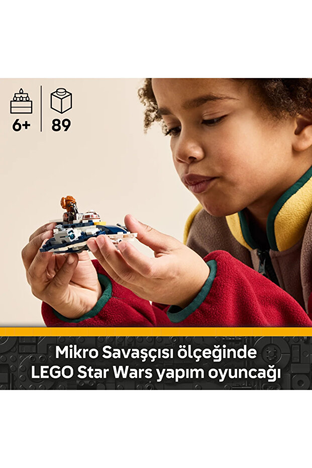 ® Star Wars: Klon SavaşlarıPlo Koon'un Jedi Starfighter™ Mikro Savaşçısı 75400 - 6+ Oyuncak Seti - 5